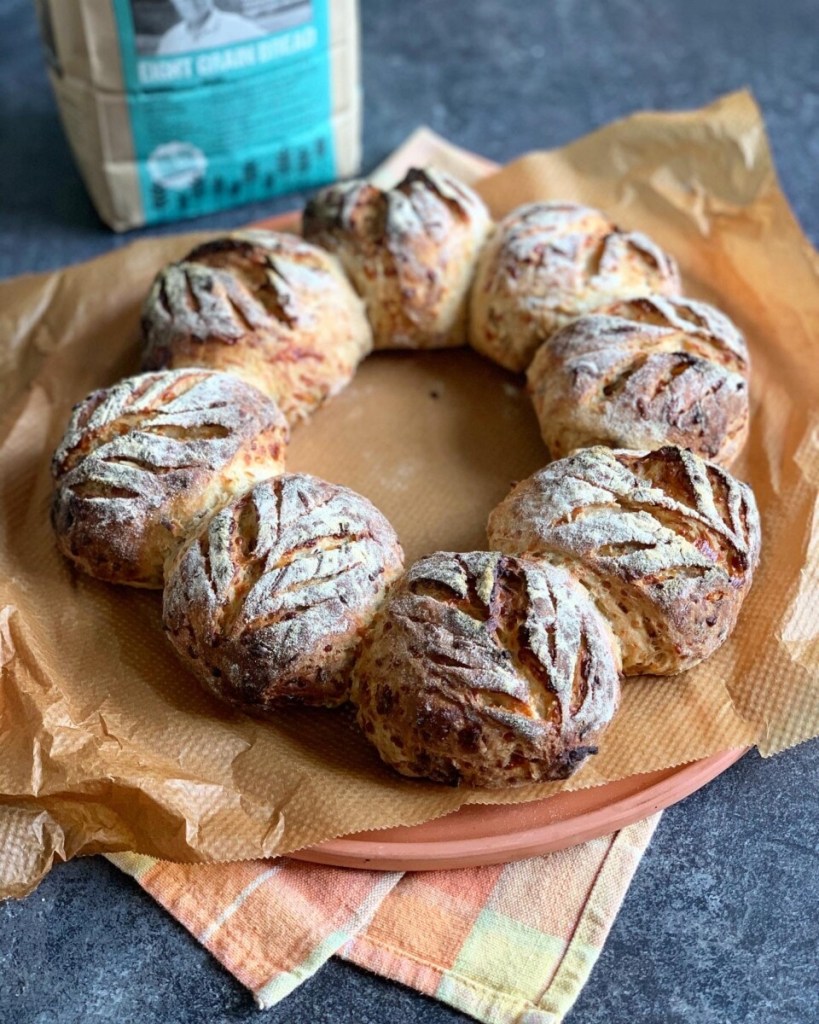 Eight Grain Cheese & Onion Sourdough Wreath