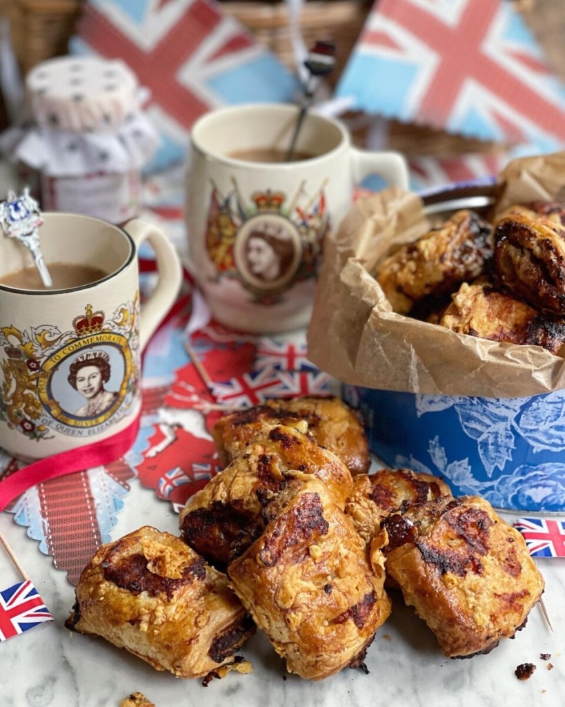 Cheesy Ploughman’s Sausage Rolls