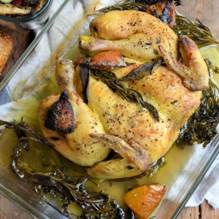 "Scarborough Fair" Spatchcock Roast Chicken