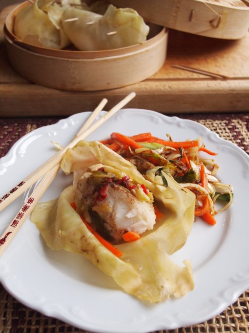 Steamed Asian Fish Parcels