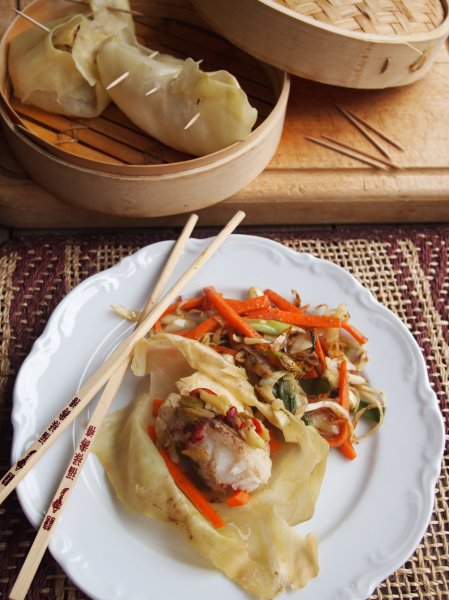 Getting Ready for Chinese New Year: Steamed Asian Fish Parcels Recipe for 5:2 Diet Fast Day