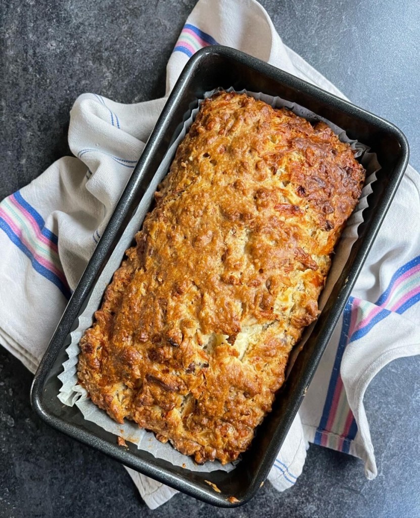 Cheese, Walnut & Apple Tea Bread