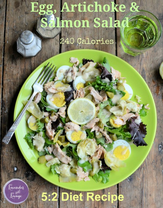 Egg, Artichoke and Salmon Sallad