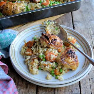 Best of British Bloggers: Oven Baked Chicken Thigh Risotto with Dom and Belleau Kitchen