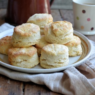 Light and Flaky Buttermilk Biscuits with Southern Style Sausage Gravy - These fabulous Biscuits are perfect with creamy sausage gravy for breakfast & brunch or for Cast Iron Casseroles.