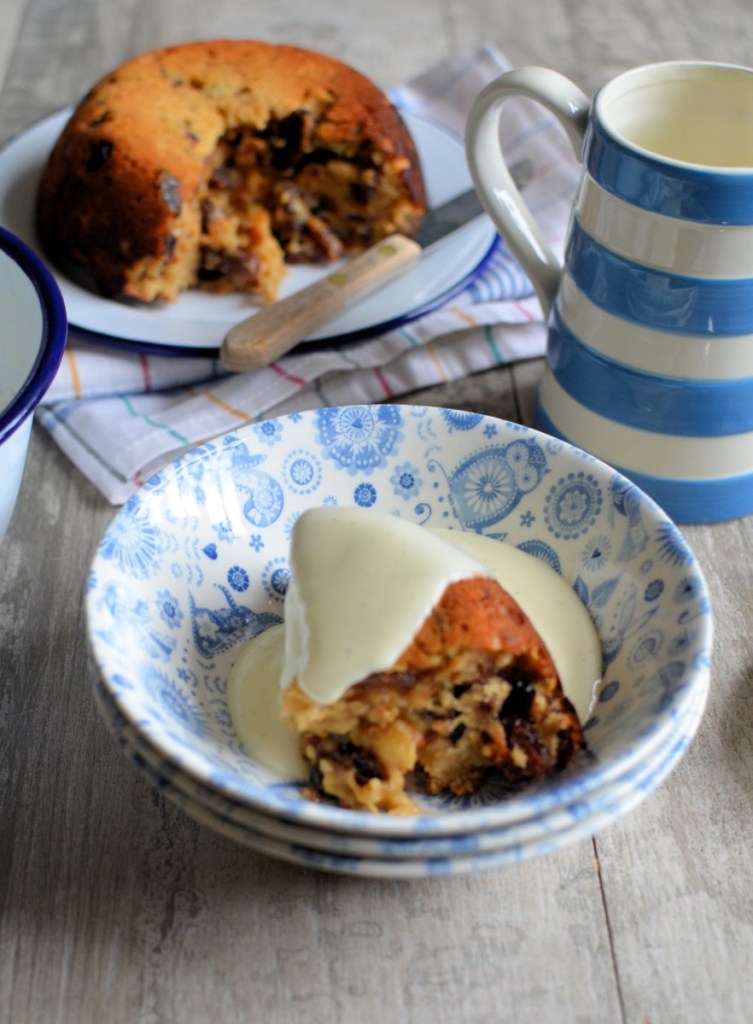 Cake Crumb and Mincemeat Pudding