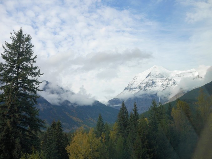 Canadian Rockies from the train