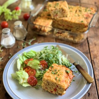 Cheese & Lentil Slice