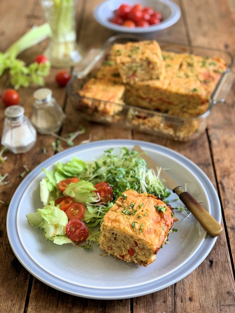 Cheese & Lentil Slice