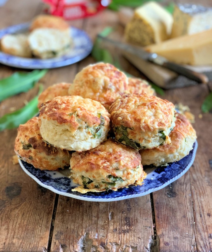 Cheese and Wild Garlic Scones