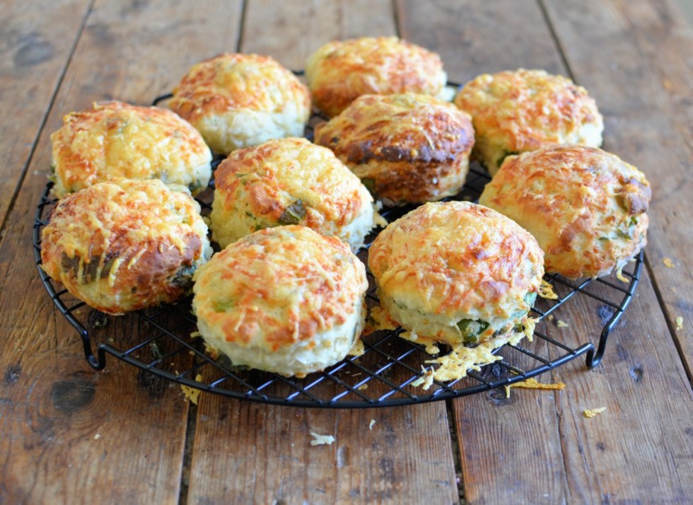 Cheese and Wild Garlic Scones