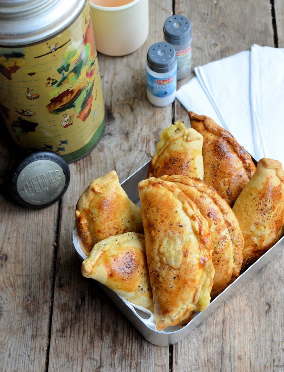 An Old Flask and Childhood Memories: Cheese, Onion and Potato Pasties Recipe