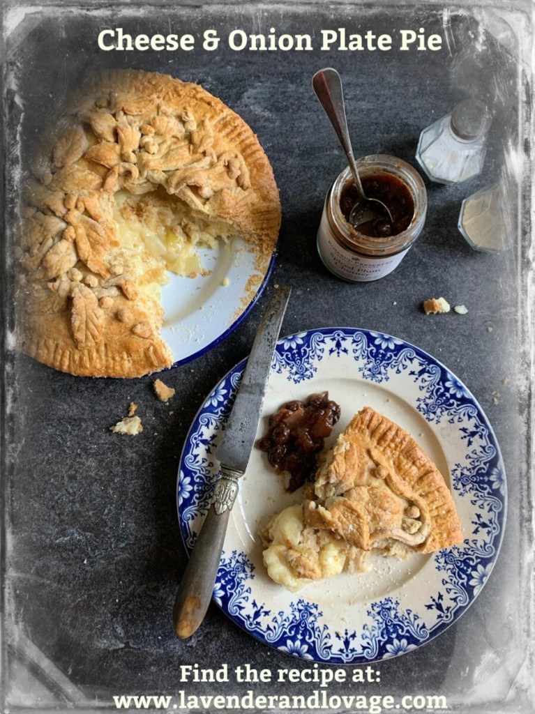 Cheese & Onion Plate Pie