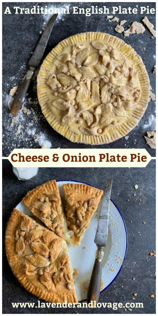 Cheese & Onion Plate Pie