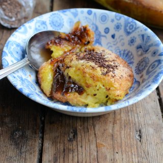 Chocolate Marmalade Brioche Bread and Butter Pudding