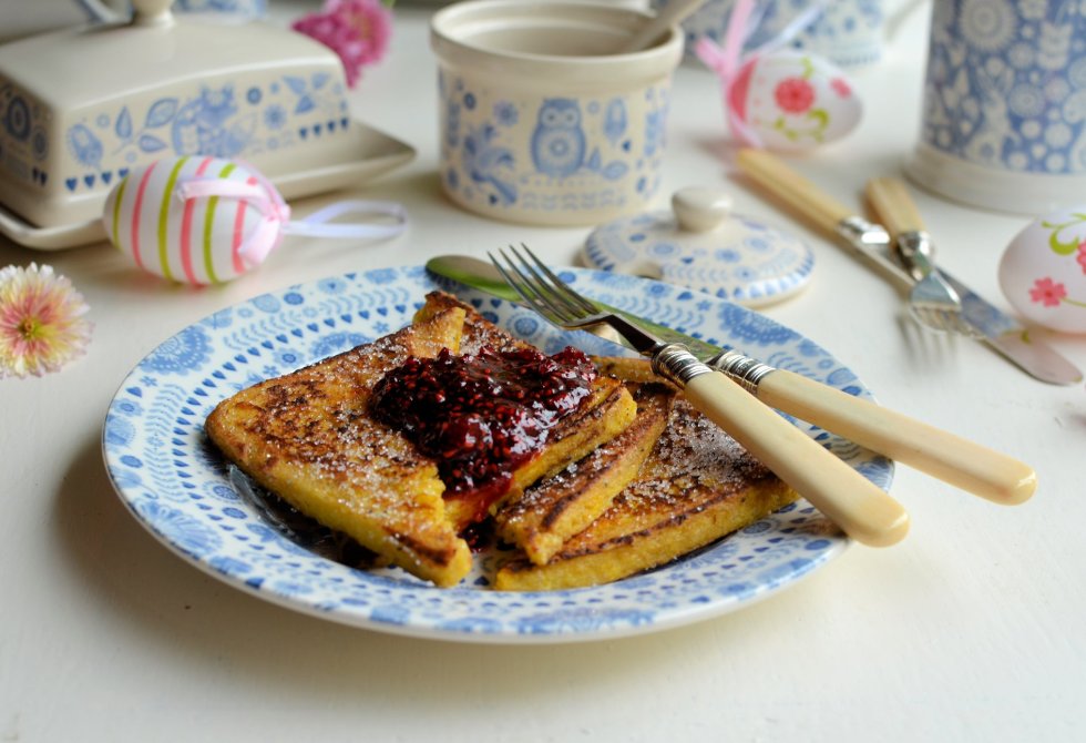 Easter Eggy Bread: Raspberry & Vanilla "Pain Perdu" (French Toast)