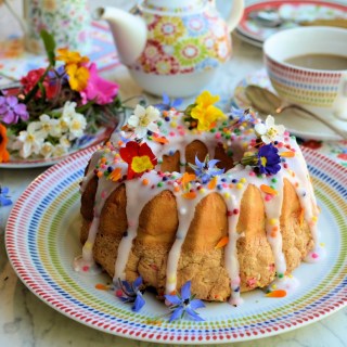 Confetti Funfetti Chiffon Cake for Easter Sunday Tea