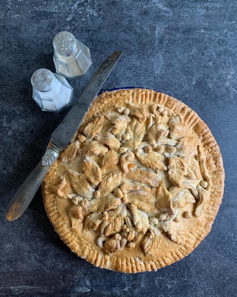 Cheese & Onion Plate Pie