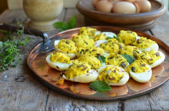 MEDIEVAL STUFFED EGGS