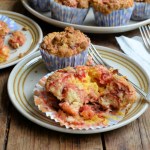 Rhubarb & Custard, Muffins, Hazelnut Crunch Crumble Topping, The Great British Rhubarb Recipe Round-Up, Roasted Rhubarb, Rhubarb and Custard Sweeties, Lavender and Lovage. Karen Burns-Booth