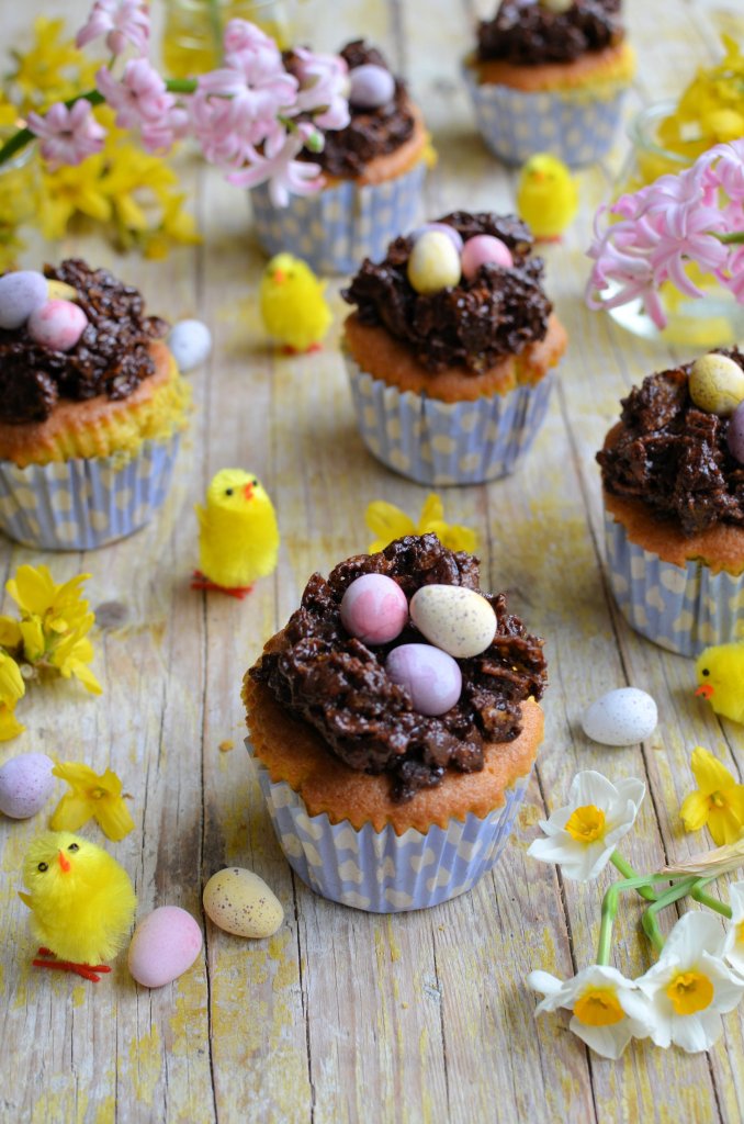 Easter Nest Cup Cakes