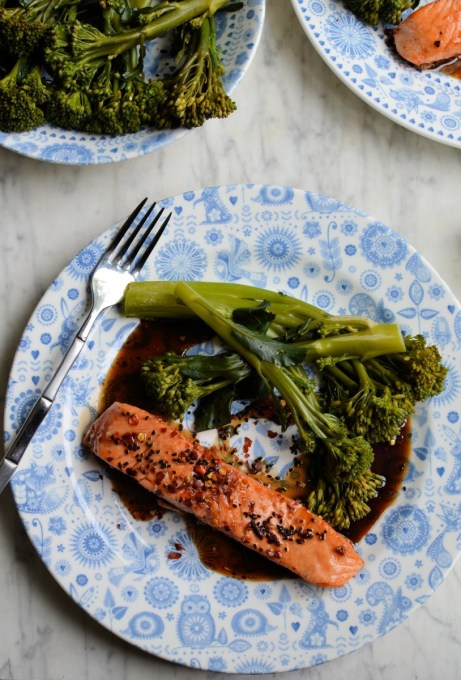 Easy Balsamic, Honey & Chilli Salmon