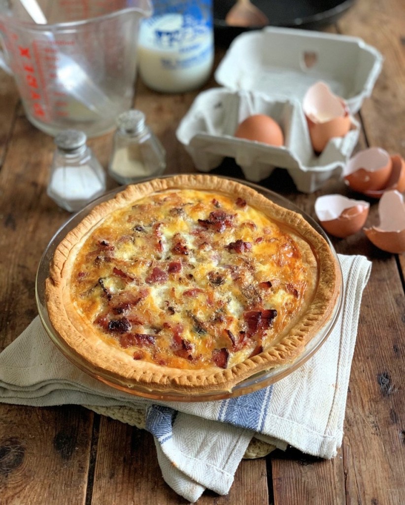 Egg and Bacon Flan