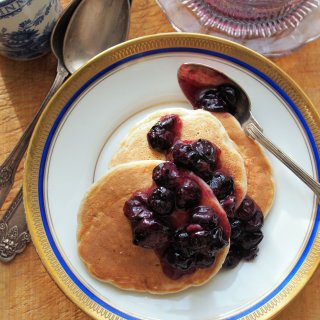 5:2 Diet Fast Day: Pancakes for Breakfast - Blueberry & Oat Pancakes with Cinnamon Recipe