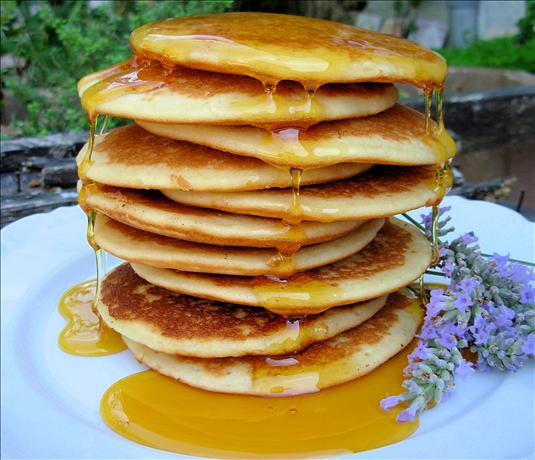 Home-Made Lavender Honey and Pancakes