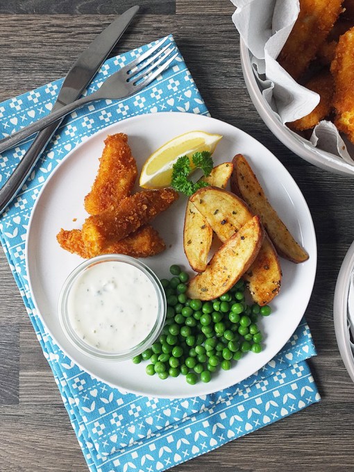 Fish fingers and chips