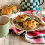 Welsh Rarebit on Crumpets