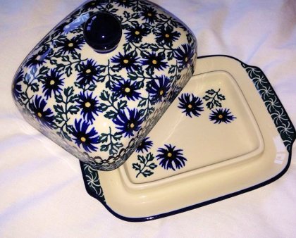 Hand Decorated Butter Dish