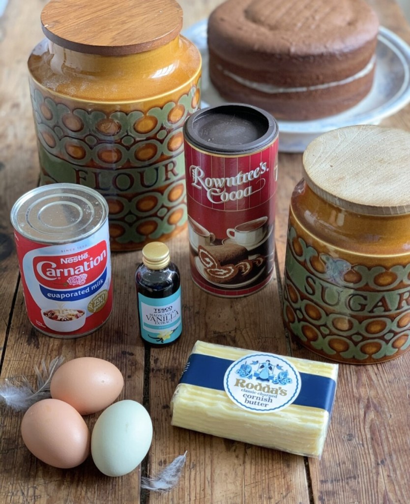 1960's Evaporated Milk Chocolate Cake ingredients