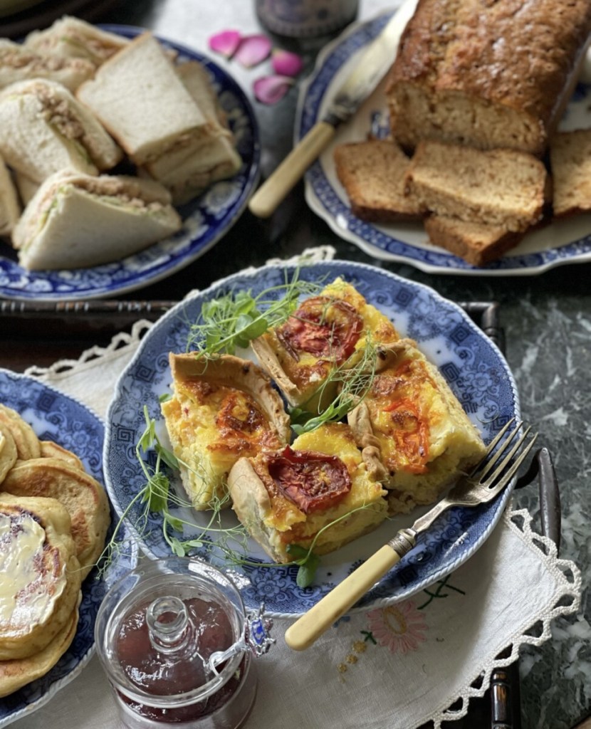 Deep Dish Cheese & Tomato Flan