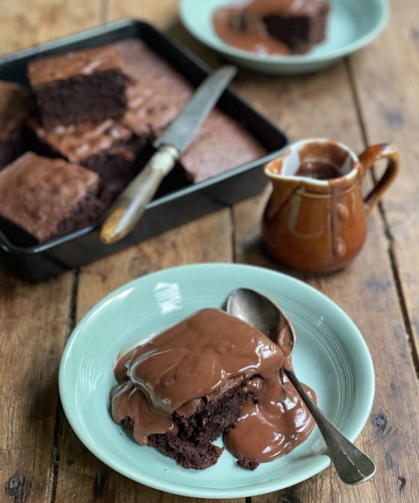 School Chocolate Sponge & Chocolate Custard