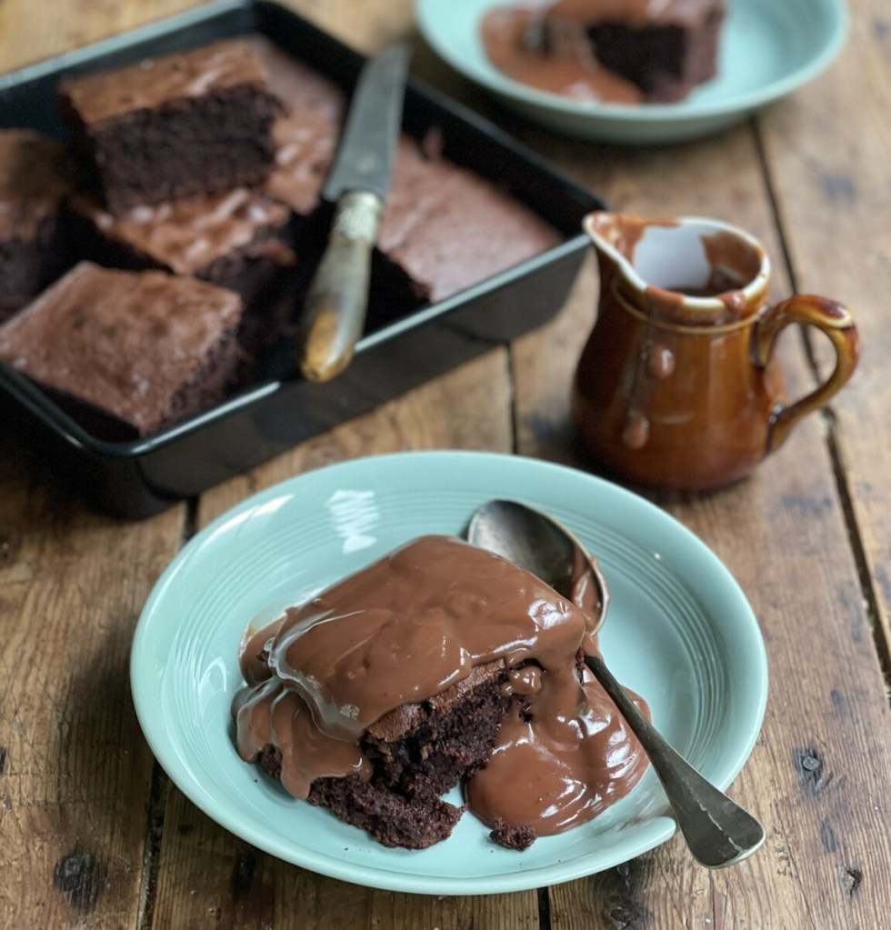 School Chocolate Sponge & Chocolate Custard