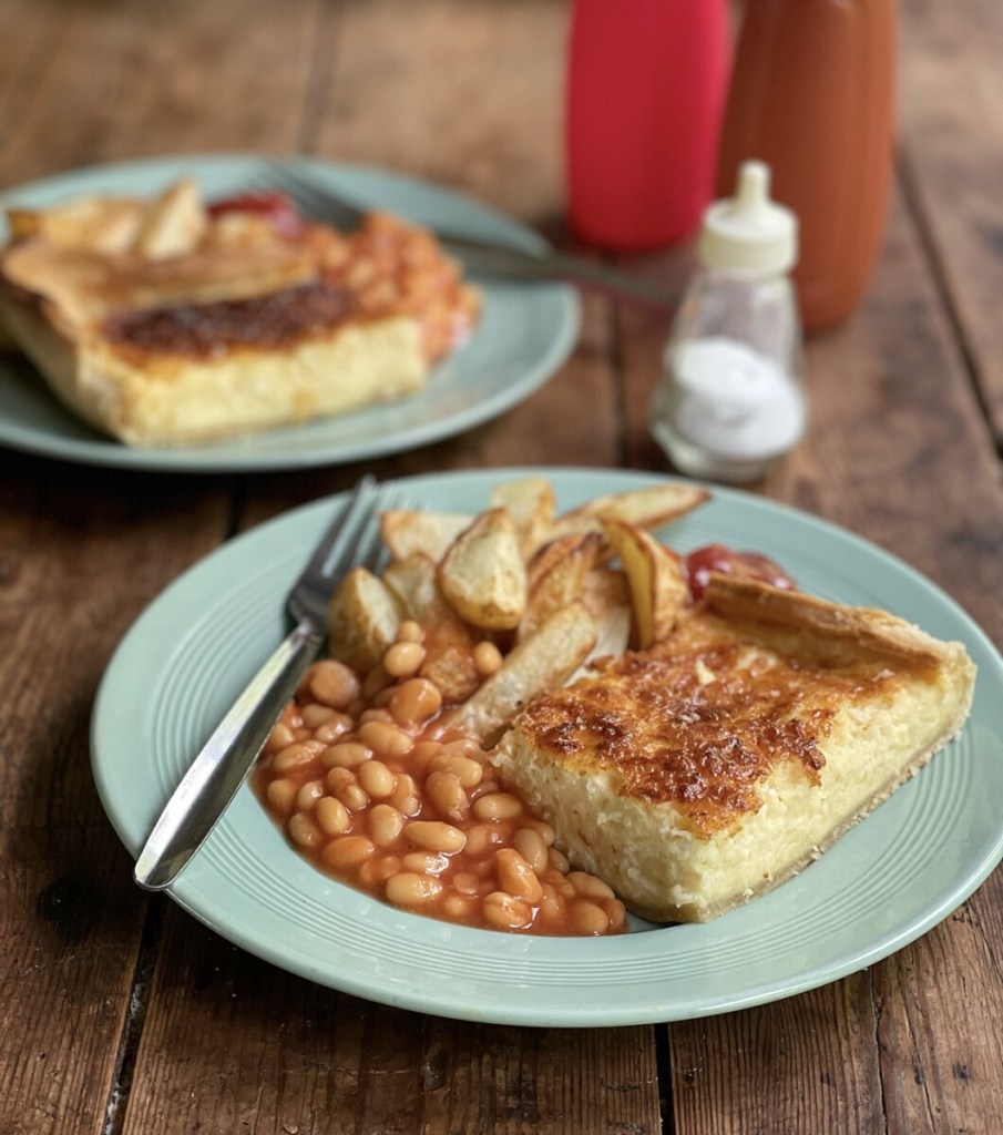 School Dinner Cheese Flan