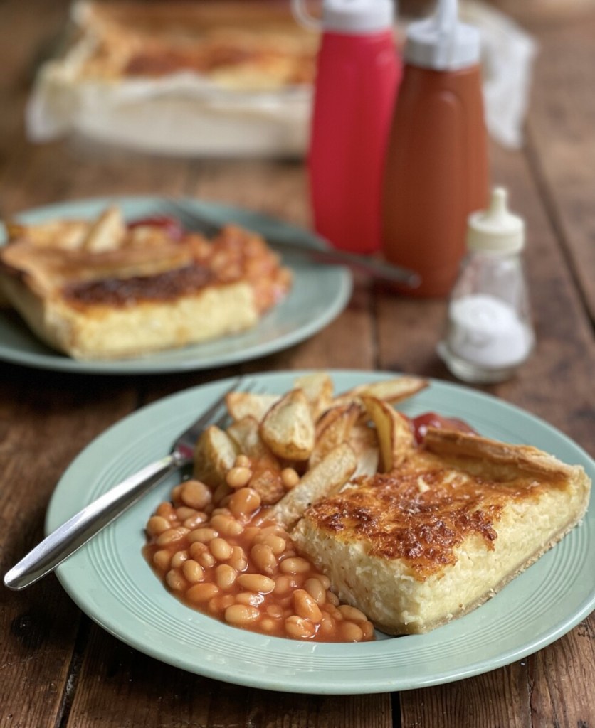 School Dinner Cheese Flan