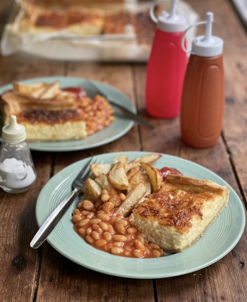 School Dinner Cheese Flan