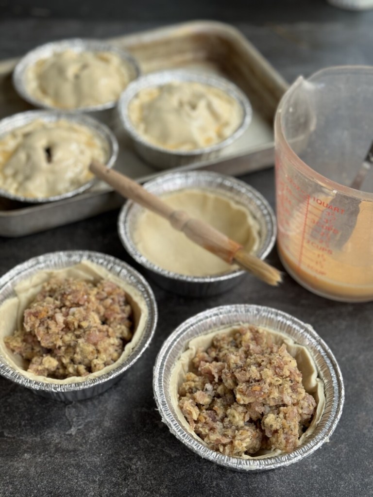 Lincolnshire Sausage, Sage & Onion Pies