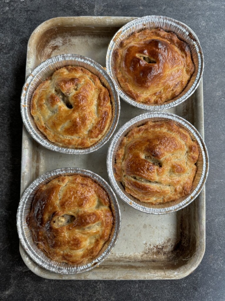 Lincolnshire Sausage, Sage & Onion Pies