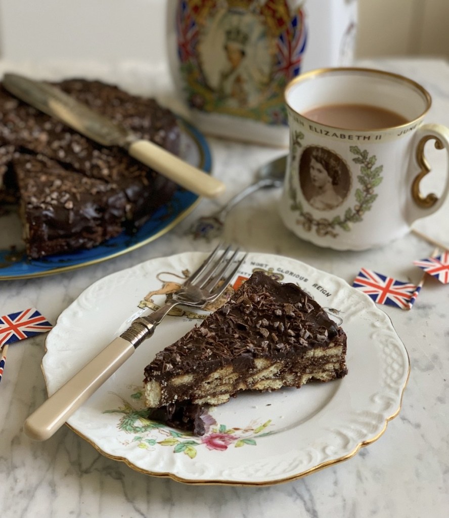 The Queen's Chocolate Biscuit Cake