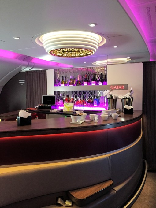 Qatar Airways Business Class Lounge Bar