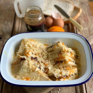 Mincemeat Bread and Butter Pudding