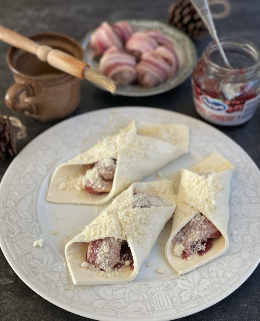 Pigs in Blanket and Cranberry Turnovers