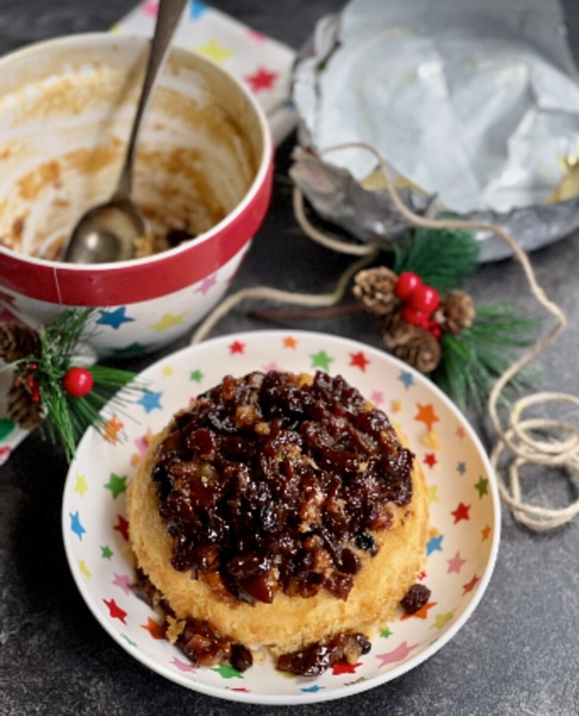 Steamed "Pressure Cooker" Mincemeat Pudding