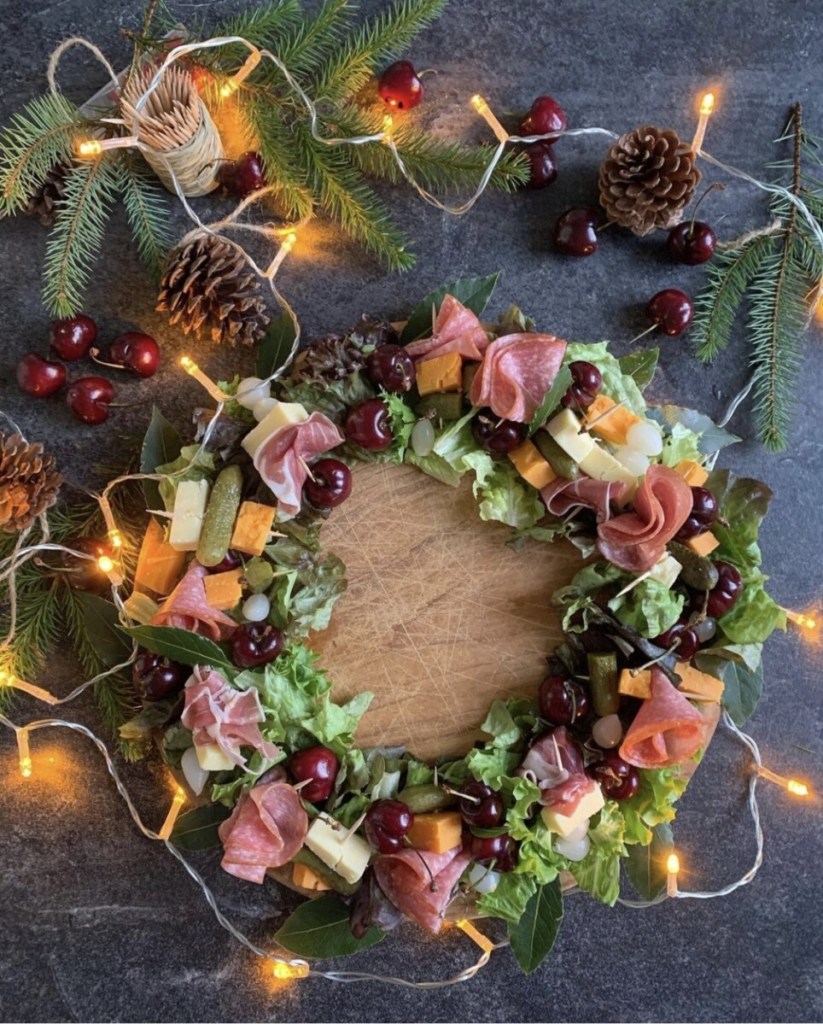 Cheese & Charcuterie Wreath