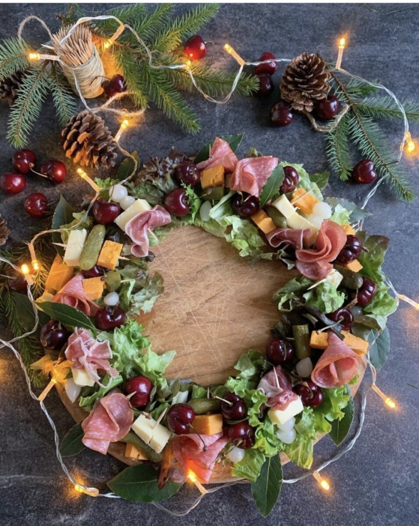 The Cheese & Charcuterie Wreath