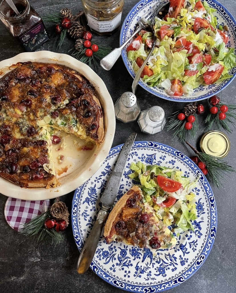 Cheeseboard, Cranberry & Ham Quiche