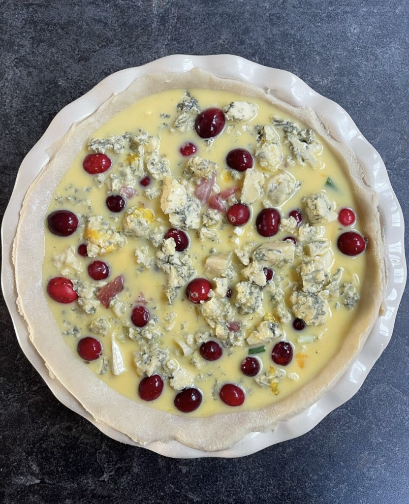 Cheeseboard, Cranberry & Ham Quiche